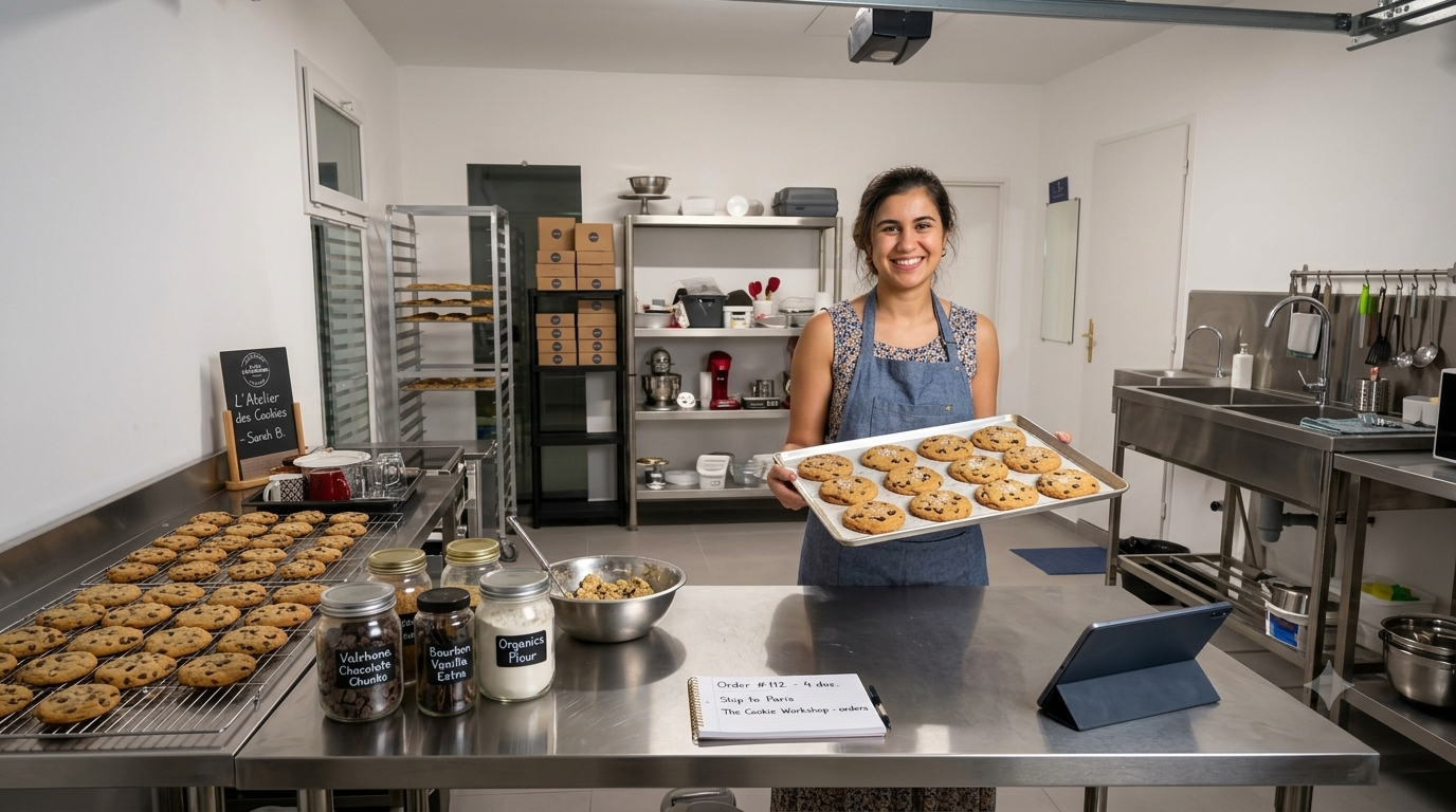 Activité de préparation de cookies dans notre laboratoire
